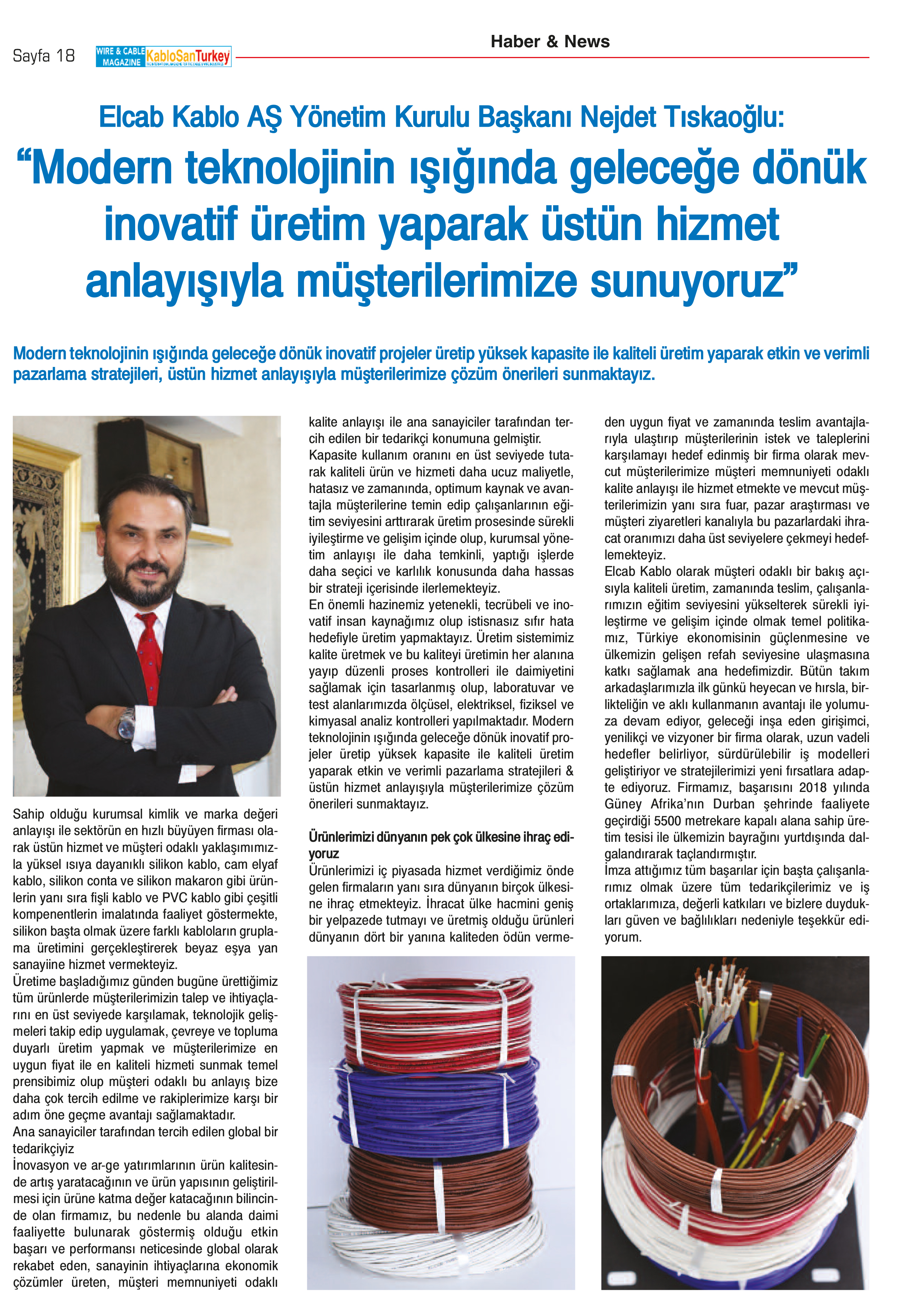 Modern teknolojinin ışınğında geleceğe dönük inovatif üretim