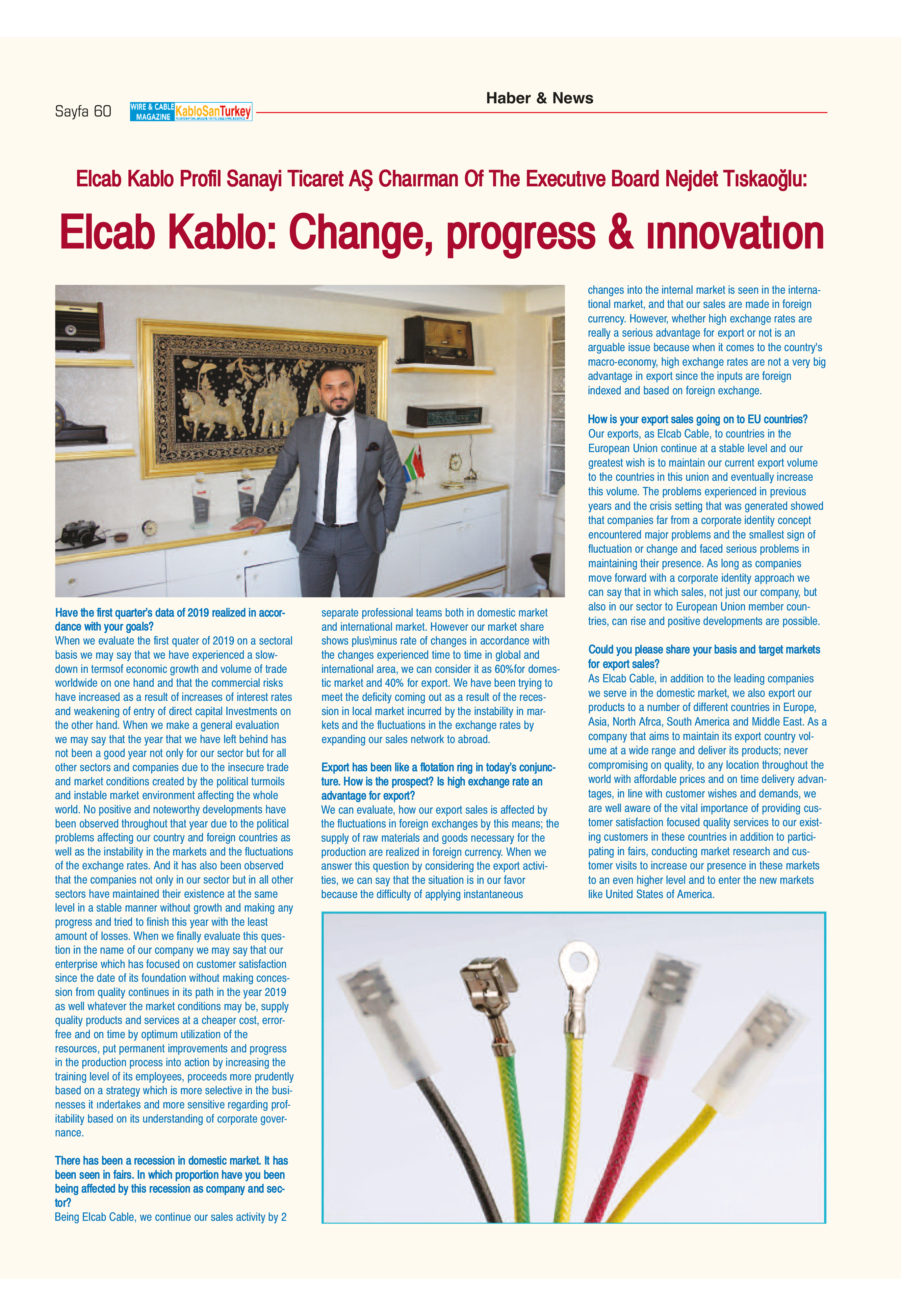 Elcab Kablo: Change, progress & innovation