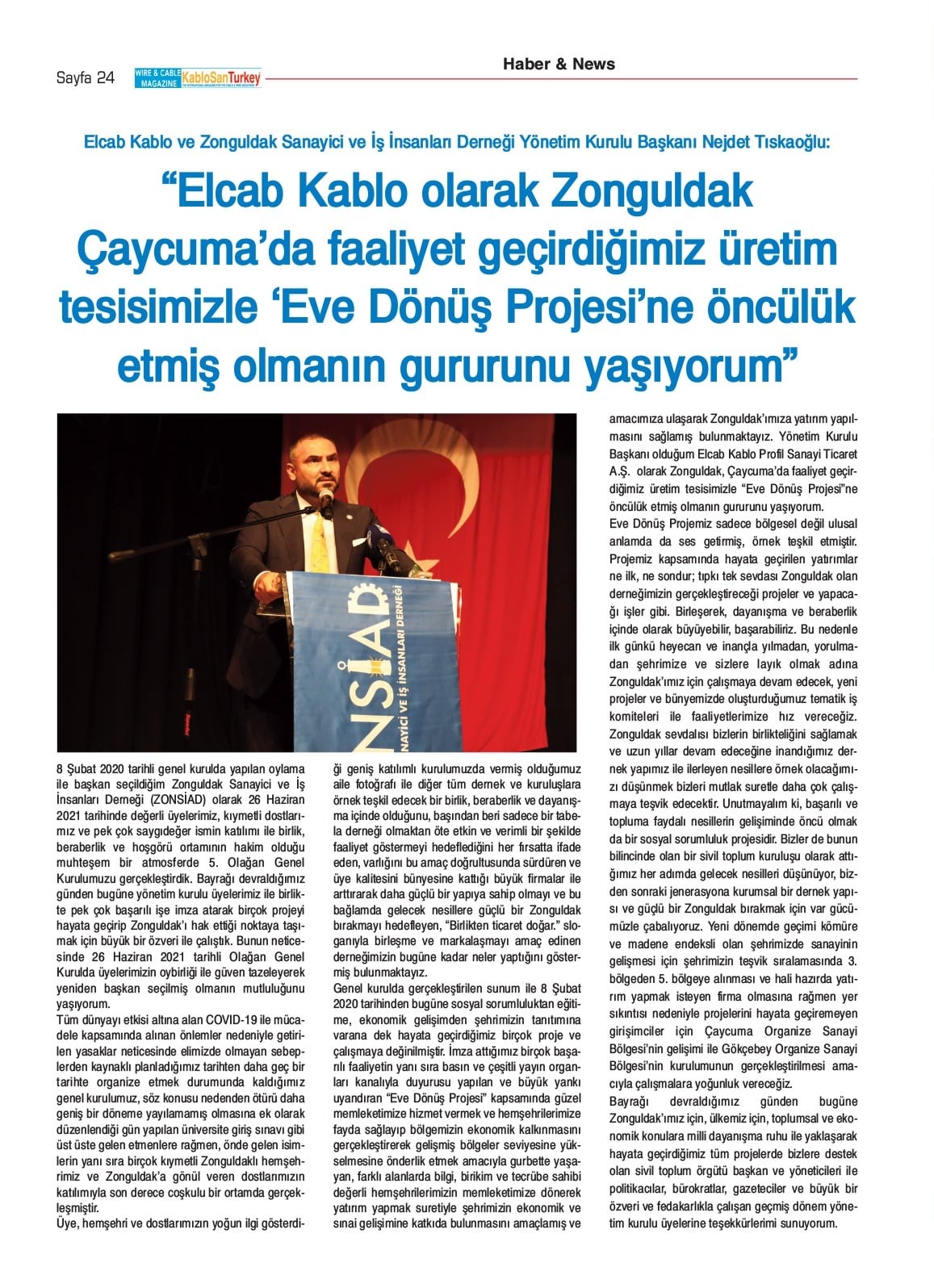 KABLOSAN 2021 EYLÜL AYI -EVE DÖNÜŞ