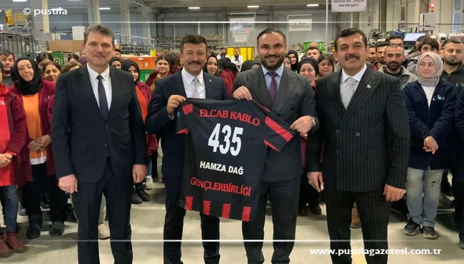Hamza Dağ gece vardiyasında Elcab Kablo'yu ziyaret etti